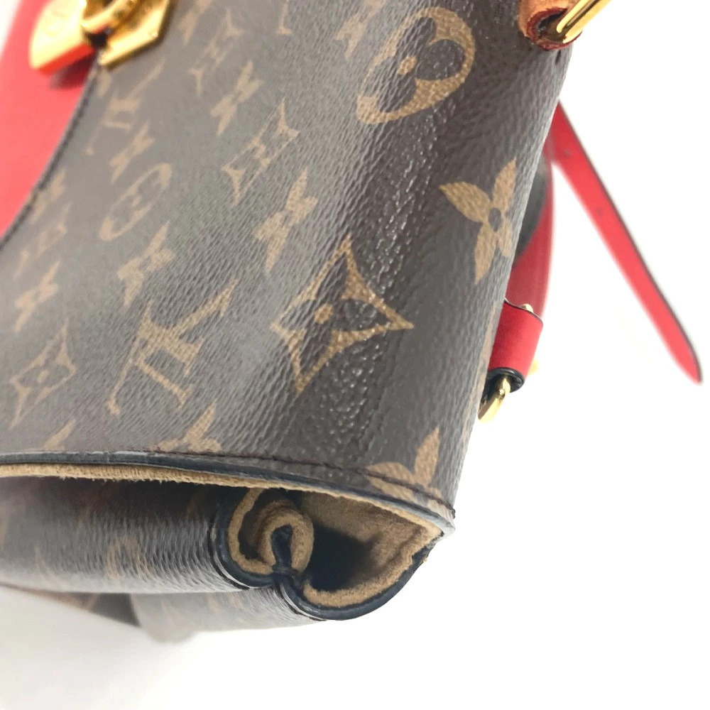 Louis Vuitton Crossbody Canvas Leather Bag Monogram Red Red Coquelicot Marignan - Picture 10 of 15